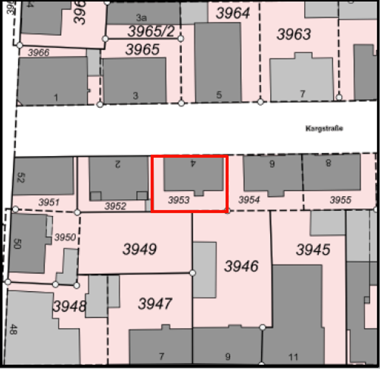 Lageplan Mehrfamilienhaus Augsburg